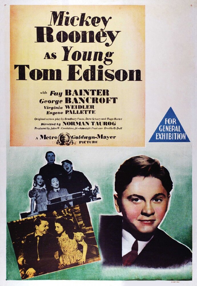 Молодой Том Эдисон (1940) постер