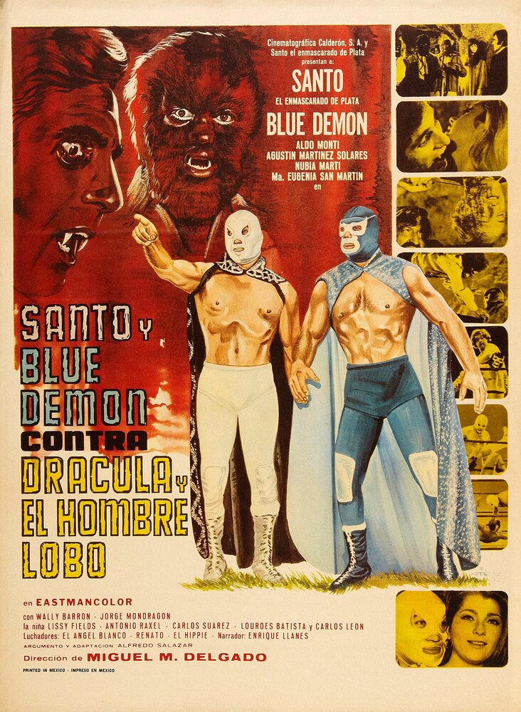 Santo y Blue Demon vs Drácula y el Hombre Lobo (1973) постер